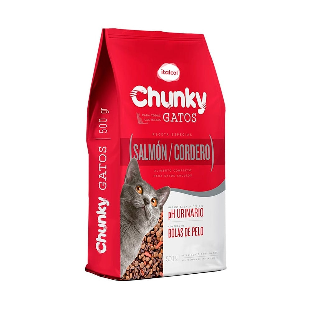 CHUNKY GATOS SALMON ROJO X 500 GR