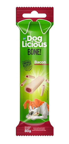 DOG LICIOUS BONE BACON 80GR