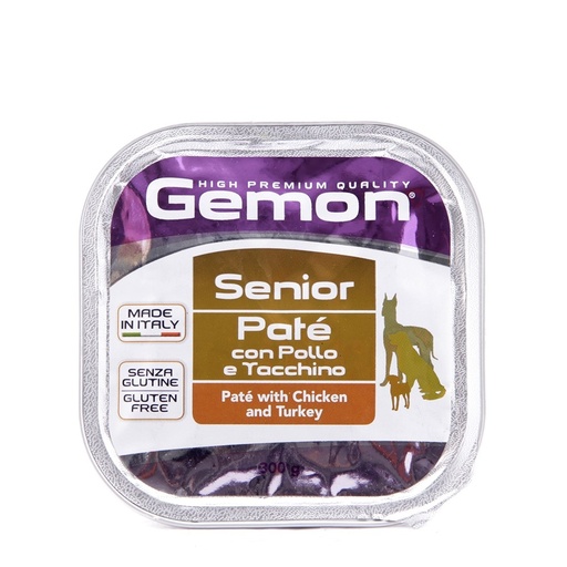 [PHPE006] GEMON DOG PATE POLLO Y PAVO X 300 GR