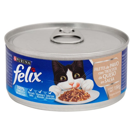 [12434446] FELIX FILETES PAVO CON TROCITOS DE QUESO EN SALSA 156 GR