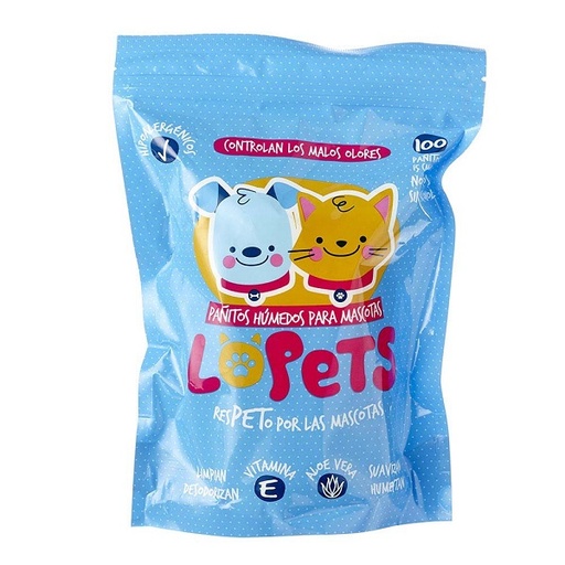[1562] PAÑITOS HUMEDOS LOPETS X 100 UND