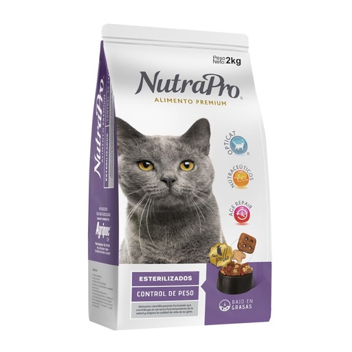 [115343] NUTRAPRO GATOS ADULTOS CASTRADOS * 500 GR